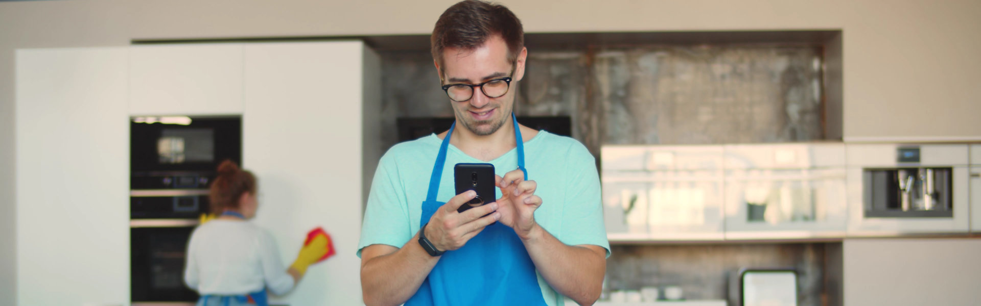 Man using a mobile phone